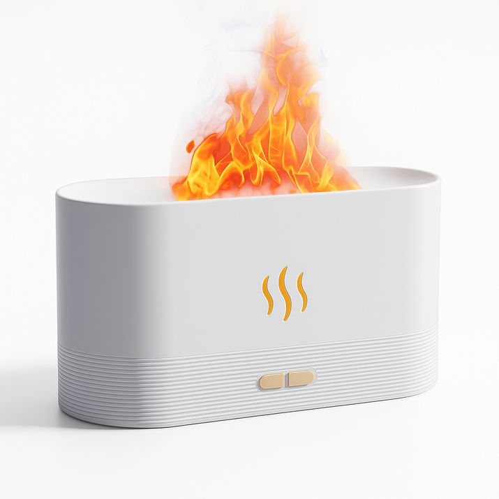 Flame Fire Humidifier Aromatherapy Diffuser Ultrasonic Aromatic Essences House Air Humidifier Home Bedoom Fragrance Diffusers