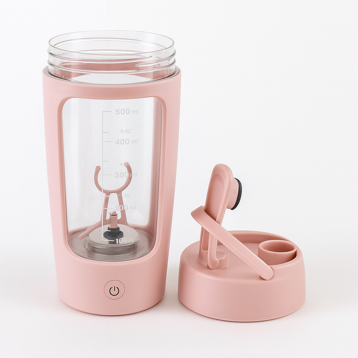 650Ml USB Rechargeable Electric Protein Shaker Bottle - Your Ultimate Fitness Companion for Smooth Blends Anywhere!