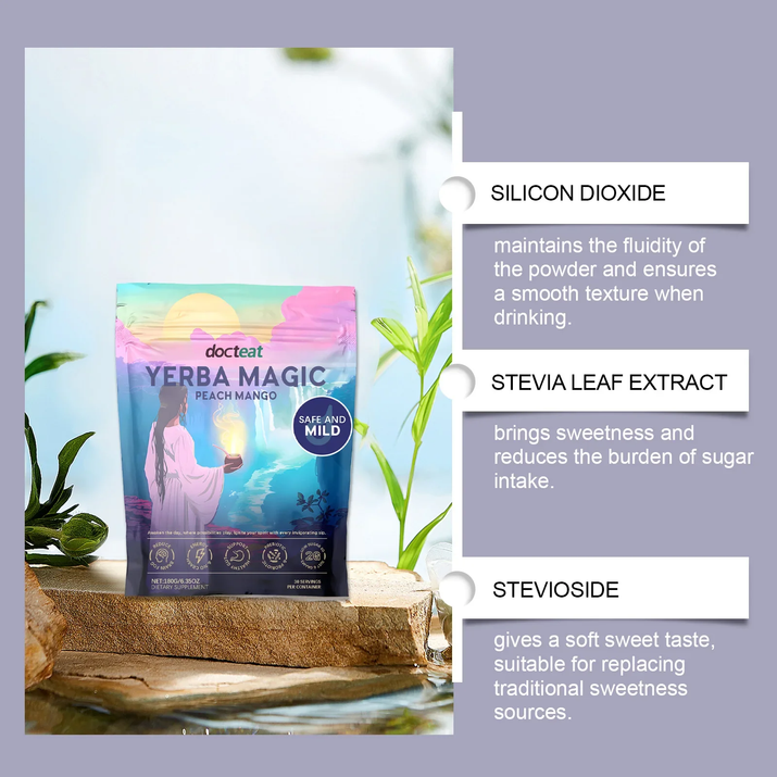 Yerba Magic Yerba Mate Instant Tea Powder 20 or 30 Serving Options Multiple Flavors Available